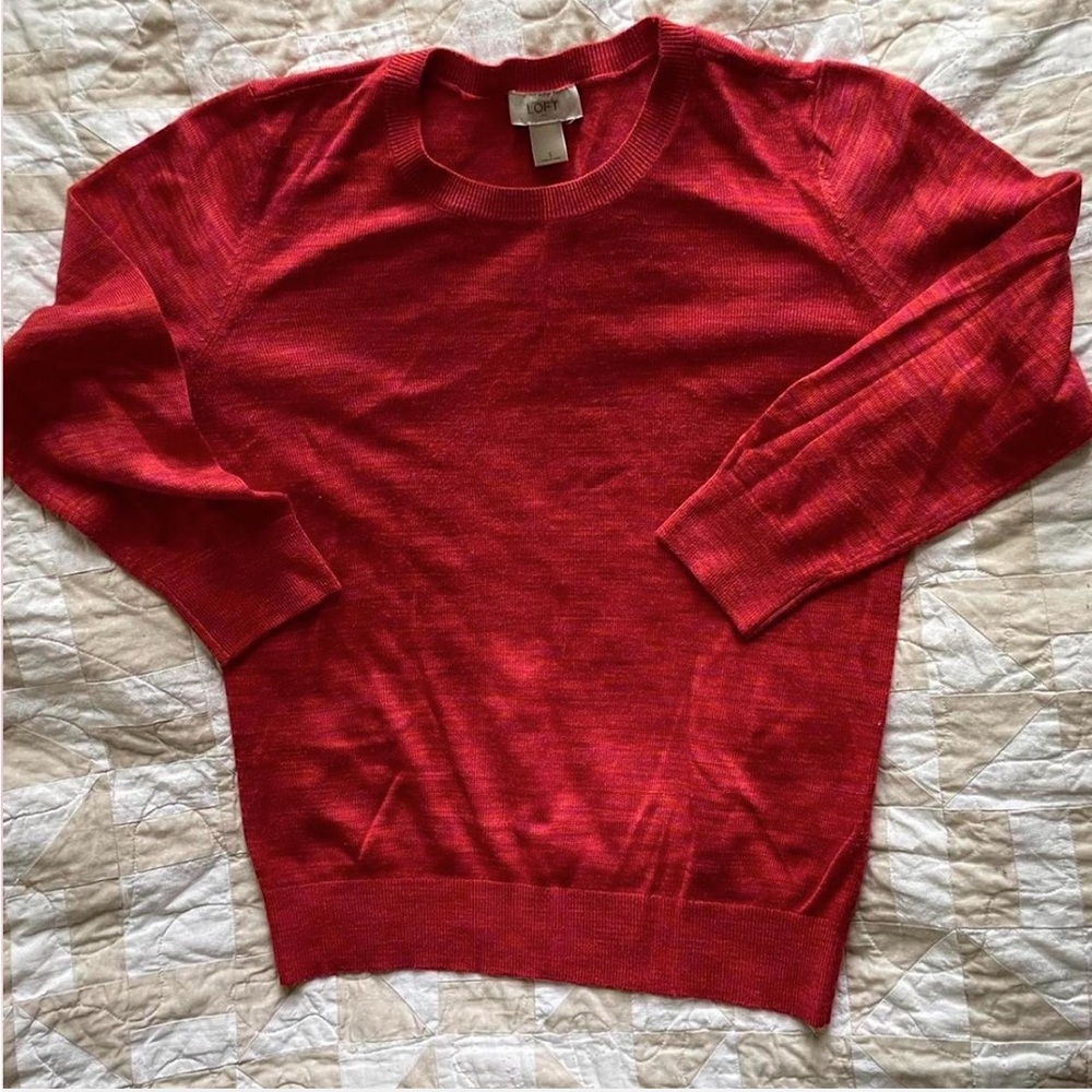 LOFT red sweater